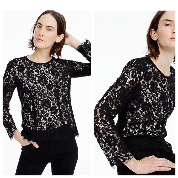 J. Crew Tops - J.Crew Tall lace top with built-in cami